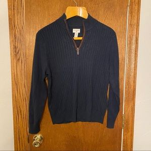 Dockers Navy quarter zip sweater
